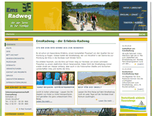 Tablet Screenshot of emsradweg.de